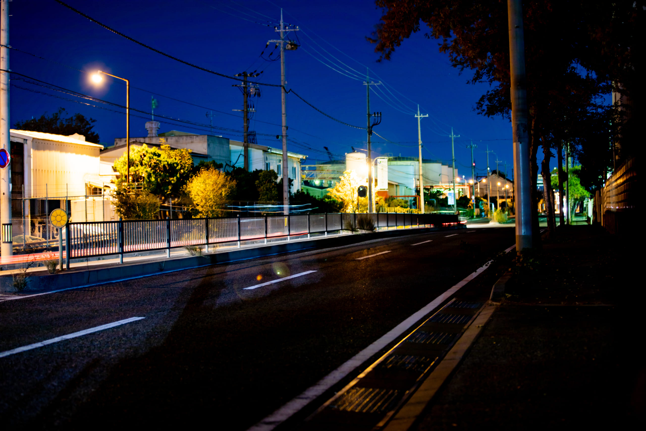 レンゴー尼崎工場：工場夜景写真